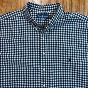 Polo Ralph Lauren Men's Shirt 3XB Short Sleeve Gingham Check‎ Button Down